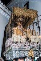 La Virgen de los Dolores, a su regreso a la Iglesia de la Villa. Foto: MARIO GARCÍA VARGAS.
