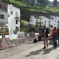 Los cuadros, expuestos en Las Cuevas del Sol. Los tres primeros premios pasan a ser propiedad del Ayuntamiento.